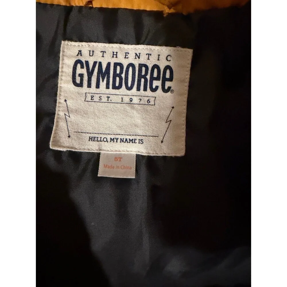 Gymboree Quilted Full Zip Lined Yellow Vest Solid Sleeveless 5T